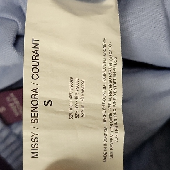 Gloria Vanderbilt Sport Gisella Ladies' Linen Blend Short Size S - Picture 14 of 16